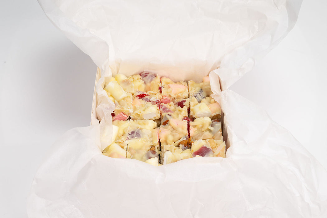 Creamy White Rocky Road Chocolate Box