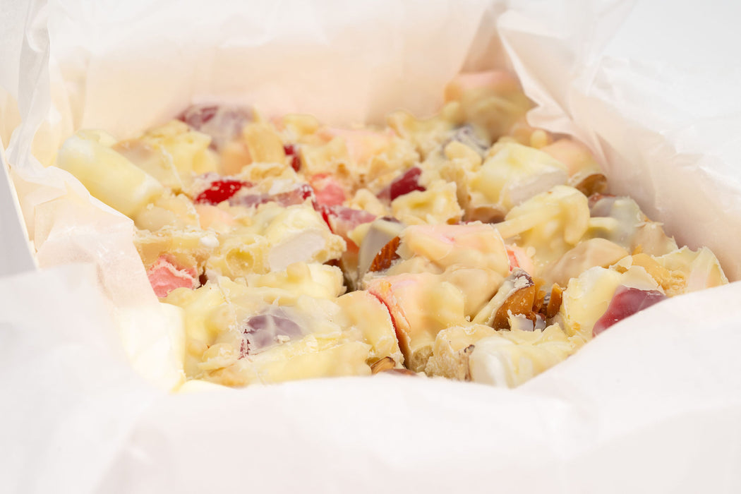 Creamy White Rocky Road Chocolate Box
