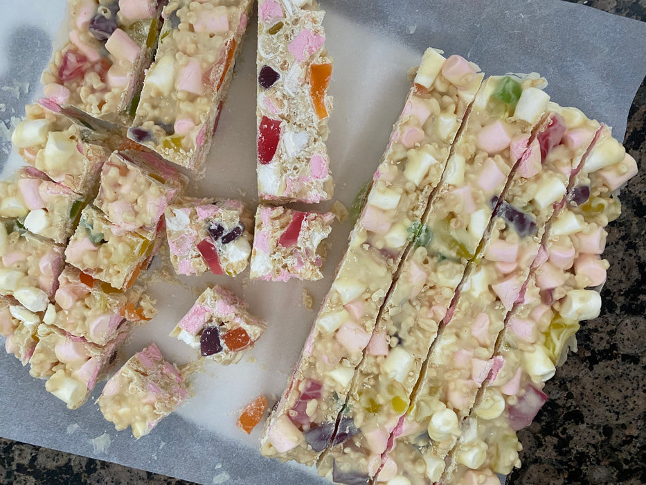 Creamy White Rocky Road Chocolate Box